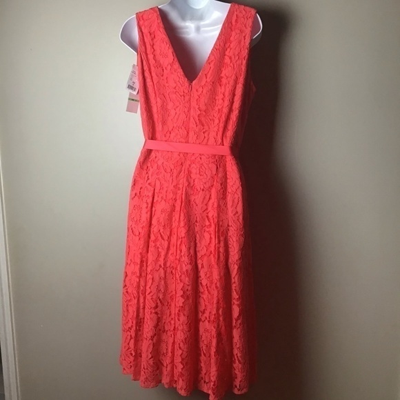 𝅺leslie Fay Mango Lace Sleeveless Dress - Picture 4 of 8